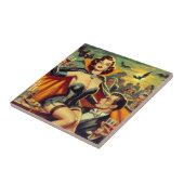 Carreau Femme vintage Vampire (Côté)