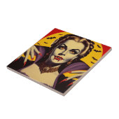 Carreau Femme vintage Vampire (Côté)