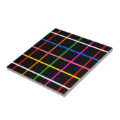 Carreau Fenêtre couleur Arrière - plan noir Conception pré (Côté)