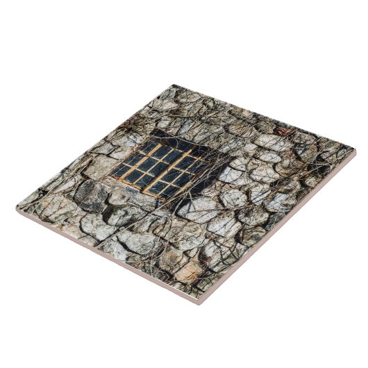 Carreau Fenêtre Dans Un Mur De Pierre (Côté)