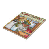 Carreau Fenêtre de cuisine de pays, coq (Côté)