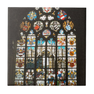Carreau Fenêtre en verre teinté médiévale, Hollande