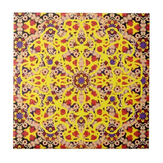 Carreau Fenêtre Rose AEtheric No. Duneen (décimal : 72) (Devant)