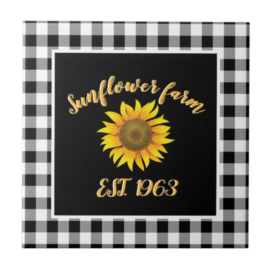 Carreau Ferme de tournesols (Devant)