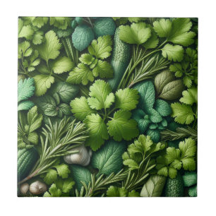 Carreau Ferme d'herbes rustiques Décoration de cuisine en