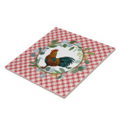 Carreau Ferme Eucalyptus Wreath & Rooster (Côté)