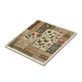 Carreau Ferme rustique Sage Green Patchwork Quilt Floral (Côté)