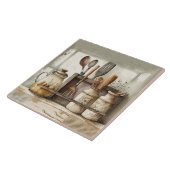 Carreau Ferme Ustensiles rustiques Cuisine Carrelage en cé (Côté)