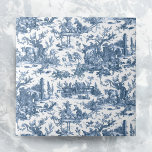 Carreau Ferme vintage Rustique Français Toile Bleu & Blanc<br><div class="desc">Ce motif de toile de jouy vintage restauré datant d'environ 1780 présente des scènes de la vie agricole rustique joyeuse comprenant des animaux,  des ruines antiques,  des cottages et des paysans engagés dans le travail et jouer en bleu sur arrière - plan blanc.</div>