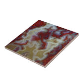 Carreau Fermer la dalle d'Agate de la mousse rouge (Côté)