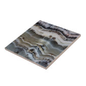 Carreau Fermer une dentelle argentée Onyx (Côté)