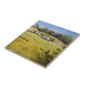 Carreau Fermes de campagne de Hill avec champs et granges (Côté)