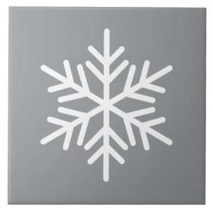 Carreau Festin Blanc Nordique Fluge Sur Gris Moderne