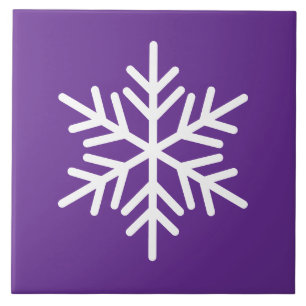 Carreau Festin Blanc Nordique Fluge Sur Royal Purple