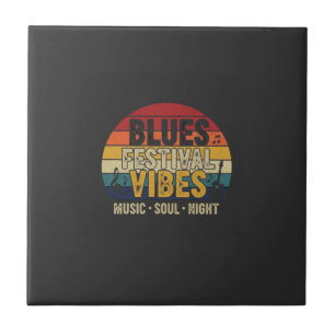 Carreau Festival de Blues Ambiance Musique Vintage Coucher