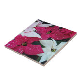 Carreau Festive vacances Poinsettias Floral (Côté)
