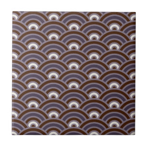 Carreau Feston mauve d'art déco de prune pourpre