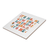 Carreau Fête Anniversaire Unique C'Est Moi Bonjour Im L'An (Côté)