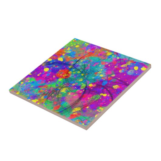 Carreau Fête colorée (Côté)