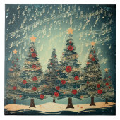 Carreau Fête de la forêt de Noël (Devant)