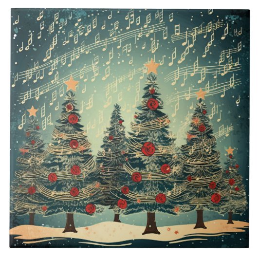 Carreau Fête de la forêt de Noël (Devant)