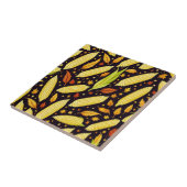 Carreau Fête de la récolte du Motif de maïs Automne (Côté)