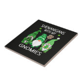 Carreau Fête de la Saint-Patrick Shamrock Chanceux Léopard (Côté)