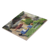 Carreau Fête de l'été au Danemark (mère et fille) (Côté)