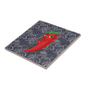 Carreau Fête de mariage avec diva piment rouge brûlant (Côté)