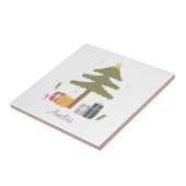 Carreau Fête de Noël nordique personnalisée (Côté)