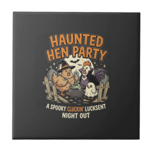 Carreau Fête de poule hantée d'Halloween