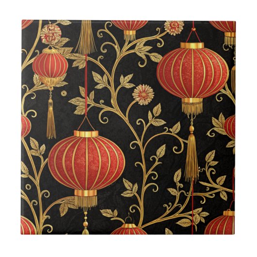 Carreau Fête des lanternes chinoise (1) (Devant)