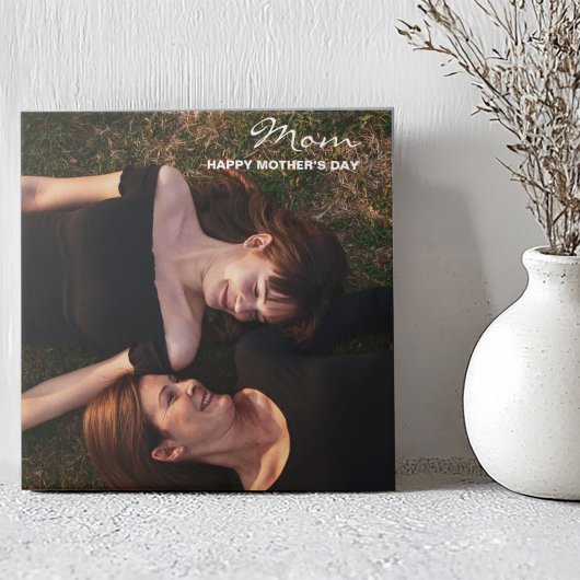 Carreau Fête des mères Mon meilleur ami Photo personnalisé