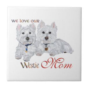Carreau Fête des mères West Highland Terriers