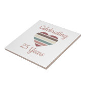 Carreau Fête du 25e anniversaire du Mariage (Côté)