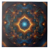 Carreau Feu caché foncé Abstrait (Devant)