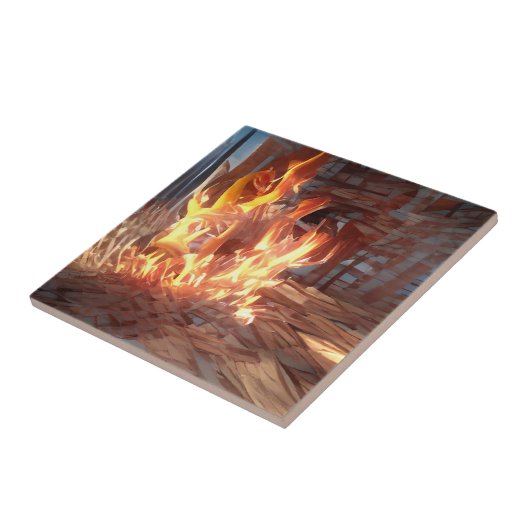 Carreau Feu cracker joyeusement dans un autre monde d'art (Côté)