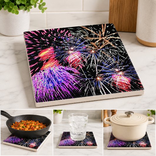 Carreau Feu d'artifice