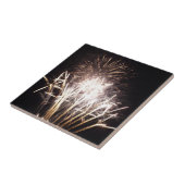 Carreau Feu d'artifice blanc et or I Fête patriotique (Côté)