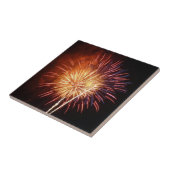 Carreau Feu d'artifice rouge, blanc et bleu I Patriotique (Côté)