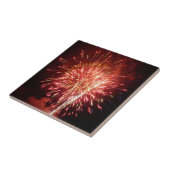 Carreau Feu d'artifice rouge, blanc et bleu II patriotique (Côté)