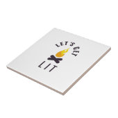 Carreau Feu de camp allumé (Côté)