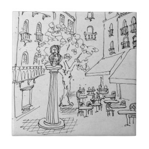 Carreau Feu de Frédéric Mistral  Avignon, France