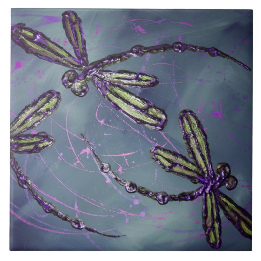 Carreau Feu de nuit Dragonfly (Devant)