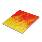 Carreau Feu rouge et jaune brûlant (Côté)