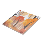 Carreau Feuillage d'automne forêt aquarelle feuilles (Côté)
