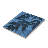 Carreau Feuille bleu (Côté)