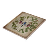 Carreau feuille botanique moderne vintage (Côté)