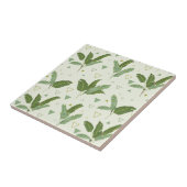 Carreau Feuille de banane avec des triangles (Côté)