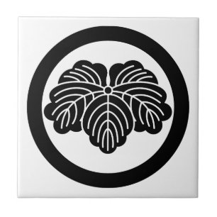 Carreau Feuille de lierre en cercle